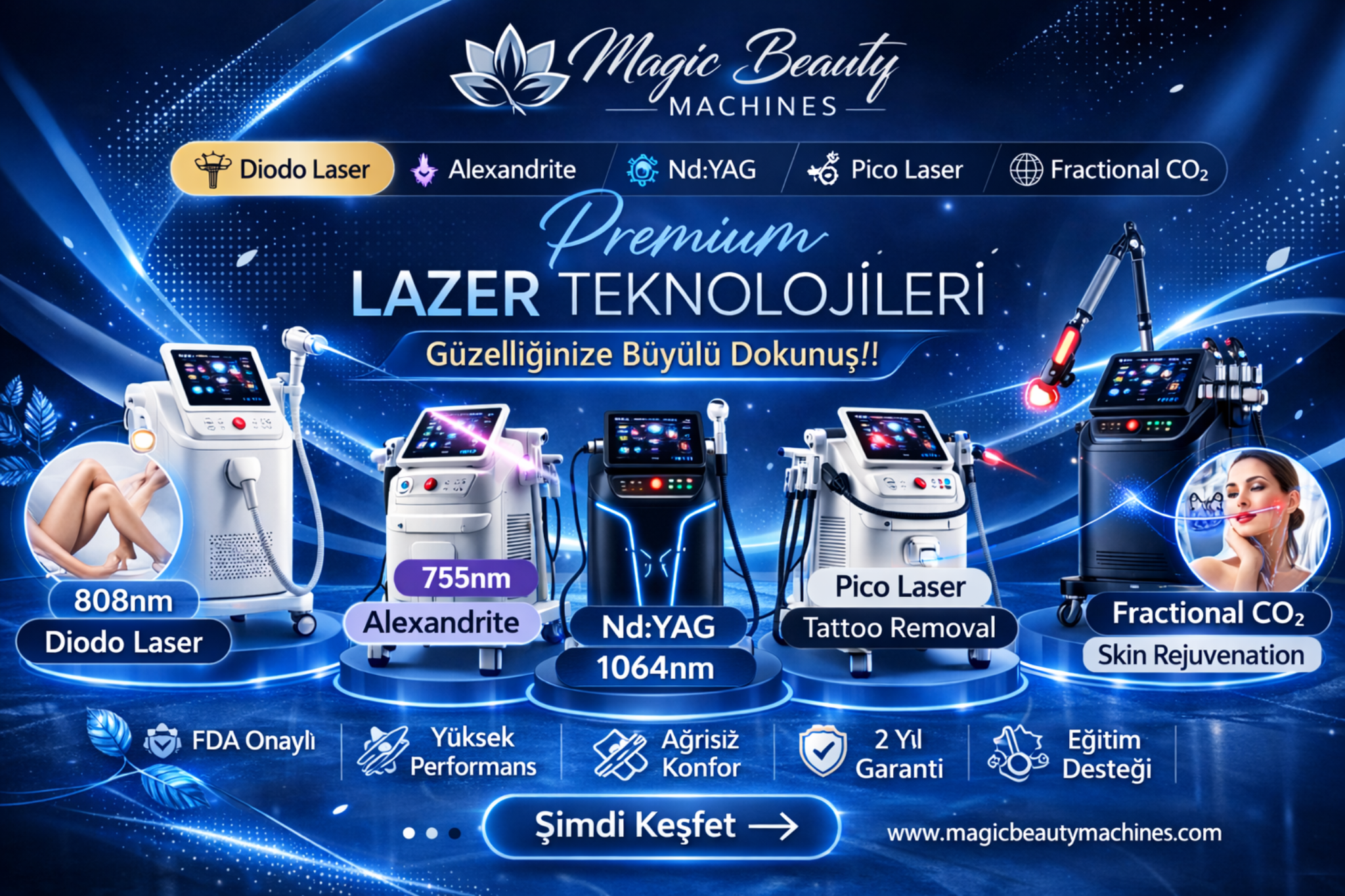Magic Beauty Machines Premium Lazer Teknolojileri